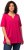 Ulla Popken Essential Notch Neck Stretch Tee Magenta Pink - T-särgid - 