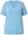 Ulla Popken Essential Notch Neck Stretch Tee Light Teal - T-särgid - 