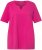 Ulla Popken Essential Notch Neck Stretch Tee Fuchsia Pink - T-särgid - 