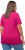 Ulla Popken Essential Notch Neck Stretch Tee Fuchsia Pink - T-särgid - 