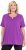 Ulla Popken Essential Notch Neck Stretch Tee Purple - T-särgid - 