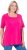 Ulla Popken Essential Square Neck Stretch Tee Magenta Pink - T-särgid - 