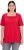 Ulla Popken Essential Square Neck Stretch Tee Red - T-särgid - 