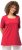 Ulla Popken Essential Square Neck Stretch Tee Dark Pink - T-särgid - 