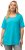 Ulla Popken Essential Square Neck Stretch Tee Deep Aqua - T-särgid - 