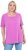 Ulla Popken Essential Square Neck Stretch Tee Cool Pink - T-särgid - 