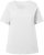 Ulla Popken Double Layer Rounded V-Neck Slim Fit Tee Snow White - T-särgid - 