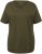 Ulla Popken Double Layer Rounded V-Neck Slim Fit Tee Forest Green - T-särgid - 