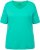 Ulla Popken Double Layer Rounded V-Neck Slim Fit Tee Turquioise Green - T-särgid - 