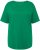 Ulla Popken Double Layer Rounded V-Neck Slim Fit Tee Green Emerald - T-särgid - 