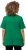 Ulla Popken Double Layer Rounded V-Neck Slim Fit Tee Green Emerald - T-särgid - 