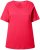 Ulla Popken Double Layer Rounded V-Neck Slim Fit Tee Red - T-särgid - 