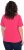 Ulla Popken Double Layer Rounded V-Neck Slim Fit Tee Dark Pink - T-särgid - 