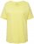 Ulla Popken Double Layer Rounded V-Neck Slim Fit Tee Lemon Yellow - T-särgid - 