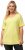 Ulla Popken Double Layer Rounded V-Neck Slim Fit Tee Lemon Yellow - T-särgid - 