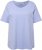 Ulla Popken Double Layer Rounded V-Neck Slim Fit Tee Pale Blue - T-särgid - 