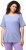 Ulla Popken Double Layer Rounded V-Neck Slim Fit Tee Pale Blue - T-särgid - 