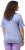 Ulla Popken Double Layer Rounded V-Neck Slim Fit Tee Pale Blue - T-särgid - 
