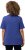 Ulla Popken Double Layer Rounded V-Neck Slim Fit Tee Blue Purple - T-särgid - 