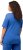 Ulla Popken Double Layer Rounded V-Neck Slim Fit Tee Blue - T-särgid - 