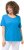 Ulla Popken Double Layer Rounded V-Neck Slim Fit Tee Sapphire Blue - T-särgid - 