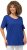 Ulla Popken Double Layer Rounded V-Neck Slim Fit Tee Cobalt Blue - T-särgid - 