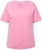 Ulla Popken Double Layer Rounded V-Neck Slim Fit Tee Light Pink - T-särgid - 