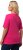 Ulla Popken Double Layer Rounded V-Neck Slim Fit Tee Fuchsia Pink - T-särgid - 