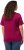 Ulla Popken Double Layer Rounded V-Neck Slim Fit Tee Magnolia Red - T-särgid - 