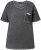 Ulla Popken Cold Dye Ruffle Edge Pocket Tee Graphite Grey - T-särgid - 