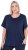 Ulla Popken UPF 50 Quick Drying Tee Navy - T-särgid - 