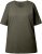 Ulla Popken Basic Round Neck Short Sleeve Relaxed Fit T-Shirt Olive Grey - T-särgid - 