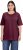 Ulla Popken Basic Round Neck Short Sleeve Relaxed Fit T-Shirt Dark Red - T-särgid - 