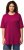 Ulla Popken Basic Round Neck Short Sleeve Relaxed Fit T-Shirt Magnolia Red - T-särgid - 