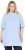 Ulla Popken Basic Round Neck Short Sleeve T-Shirt Light Blue - T-särgid - 