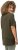 Ulla Popken Essential Round Neck Stretch Tee Forest Green - T-särgid - 