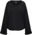 Ulla Popken Rolled Edge Long Sleeve Sweatshirt Black - Sviitrid ja dressipluusid - 