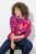 Ulla Popken Ribbon Print Turtleneck Sweatshirt Cherry Red - Sviitrid ja dressipluusid - Mugavad dressipluusid ja kudumid