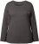 Ulla Popken Basic Round Neck Long Sleeve Slim Fit Cotton Tee Graphite Grey - T-särgid - 