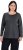 Ulla Popken Basic Round Neck Long Sleeve Slim Fit Cotton Tee Charcoal - T-särgid - 