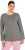 Ulla Popken Basic Round Neck Long Sleeve Slim Fit Cotton Tee Grey - T-särgid - 