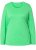 Ulla Popken Basic Round Neck Long Sleeve Slim Fit Cotton Tee Mint Green - T-särgid - 