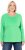 Ulla Popken Basic Round Neck Long Sleeve Slim Fit Cotton Tee Mint Green - T-särgid - 
