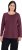 Ulla Popken Basic Round Neck Long Sleeve Slim Fit Cotton Tee Dark Berry - T-särgid - 