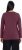 Ulla Popken Basic Round Neck Long Sleeve Slim Fit Cotton Tee Dark Berry - T-särgid - 