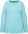 Ulla Popken Basic Round Neck Long Sleeve Slim Fit Cotton Tee Mint - T-särgid - 