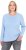 Ulla Popken Basic Round Neck Long Sleeve Slim Fit Cotton Tee Light Blue - T-särgid - 