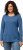 Ulla Popken Basic Round Neck Long Sleeve Slim Fit Cotton Tee Blue Denim - T-särgid - 