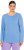 Ulla Popken Basic Round Neck Long Sleeve Slim Fit Cotton Tee Light Cornflower - T-särgid - 