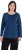 Ulla Popken Basic Round Neck Long Sleeve Slim Fit Cotton Tee Dark Blue - T-särgid - 